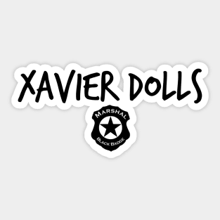 Xavier Dolls minimal Badge Sticker